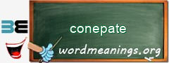 WordMeaning blackboard for conepate